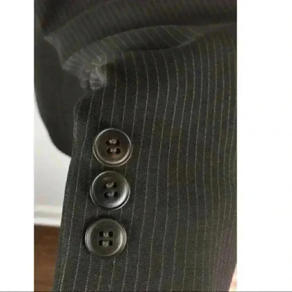 Ann Taylor Loft Blazer sz 0 PinStripes Two Button - Picture 5 of 9